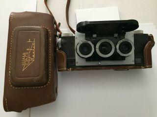 Vintage David White 35mm Stereo Realist 3d Slide Camera W Case