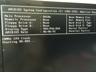 286 Motherboard With 80286 Cpu Harris Cs80c286 - 25
