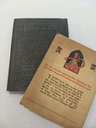 A Christmas Carol By Charles Dickens,  Little Leather Library W/original Gift Tag