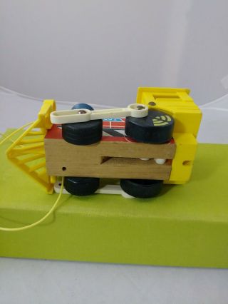 Vintage 1964 Fisher Price 643 Toot Toot Train /Engine pull toy 5