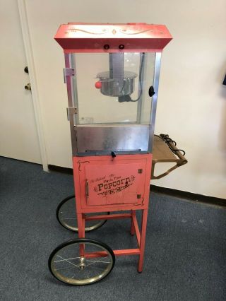 Nostalgia Vintage Popcorn Popper Cart,