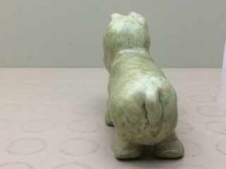 Vintage Folk Art Dog Statue Figure Sculpture Hand Carved Stone? 5
