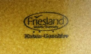 4 Vintage Friesland Melitta Pottery Square Side Serving Plates - 3