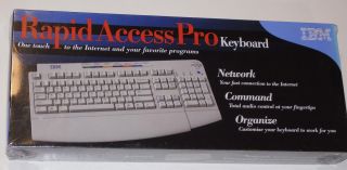 1999 Ibm Rapid Access Pro Wired Keyboard Ps/2 Or Usb Audio Control Buttons