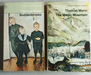 Thomas Mann Buddenbrooks / The Magic Mountain Penguin 1970s Pb