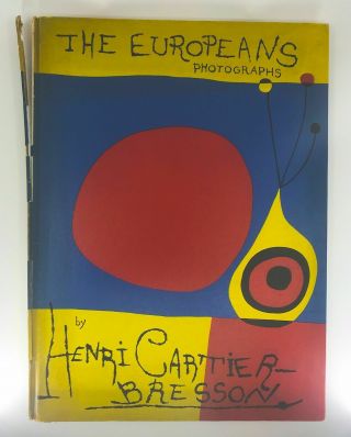 1955 Photography Book The Europeans Henri Cartier Bresson Verve Joan Miro Cover