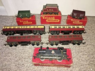 Vintage Triang Hornby Oo Gauge Electric Loco R52 0 - 6 - 0 Boxed,  Wagons & Coaches