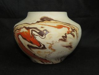 Vintage Nemadji Swirl Vase - Moose Lake Minnesota