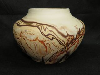 Vintage Nemadji Swirl Vase - Moose Lake Minnesota 2