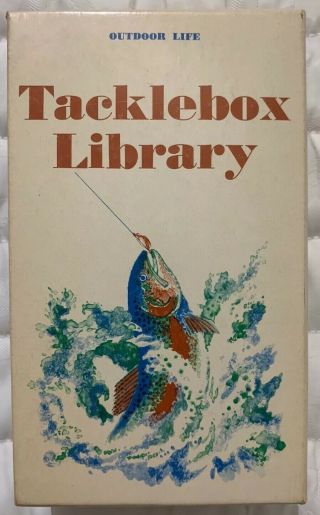 Vtg 1971 Tacklebox Library 5 Book Box Set Fishing Tips Outdoor Life/harper & Row