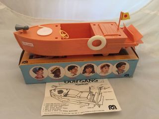 Vintage 1975 Mego Our Gang Little Rascals Rowboat Paddle Boat w/Box 2