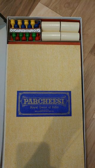 Vintage 1982 Parcheesi Board Game Complete Game Well Cared for 4