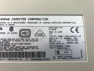 Compaq MX 11800 Mechanical Keyboard w/ Trackball 185152 - 001 2
