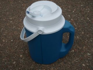 Vintage Rubbermaid Gott Insulated/thermal 1/2 Gallon Water Cooler Jug Blue 1522