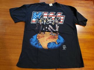 Kiss T - Shirt Alive Worldwide Tour 96/97 Vintage Concert 1996 Mens Xl Detroit