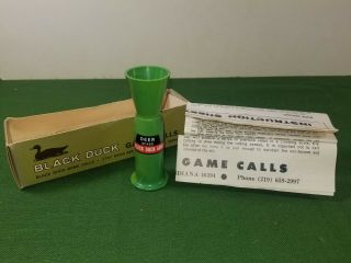 Vintage Black Duck Game Calls Dc450 Deer Nearmint With Papers Nearmint