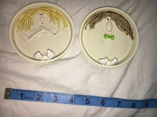 Vintage Collectible 1975 Fitz And Floyd Tray Man/lady Bathtub Ceramic Soap Dish