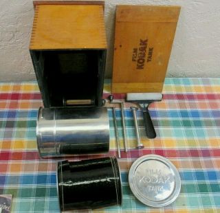 Vintage Eastman Kodak Photographic Film Developer Tank Kit - Model " B " - 2