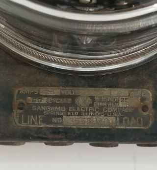 Sangamo Type H Cast Iron Base Vintage Kilowatt Hour Electric Meter - 2