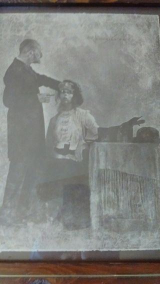 Vintage R Hendrickson Framed Photo Print Woman at Doctor 5