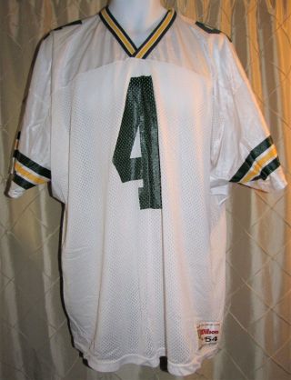 Vintage Brett Favre Jersey Green Bay Packers Football Usa Xxl 54 By Wilson