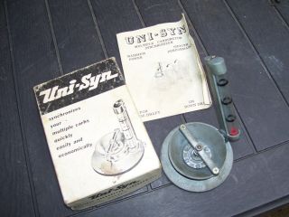 Vintage Uni - Syn Carburetor Auto Tool Synchronizer Gm Ford Chevy Rat Rod Pontiac
