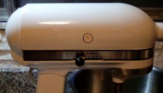 Vtg Kitchen - Aid 10 - Speed Mixer K45 Hobart w/Stainless Steel Bowl & Attachments 2
