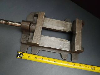 Drill Press Vise W/ Removable Jaws 5 " X 4 - 3/4 " Vintage Machinist Tools Milling