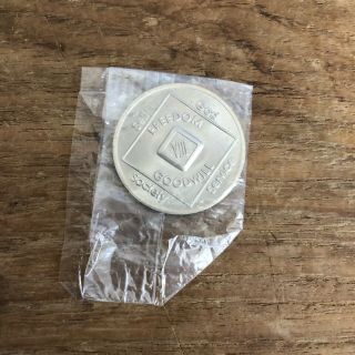 Vtg Narcotics Anonymous 8 Year Medallion Wso 1991 Na Token Coin Chip Recovery