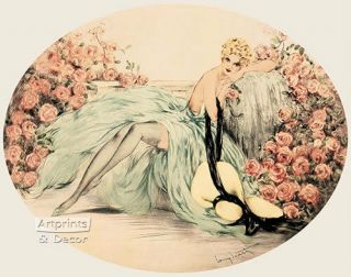 La Belle Rose By Louis Icart (: Art Print Of Vintage Art :)