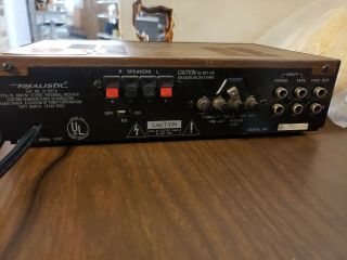 Vintage Realistic STA - 19 AM/FM Stereo Personal Receiver Wood Grain 3