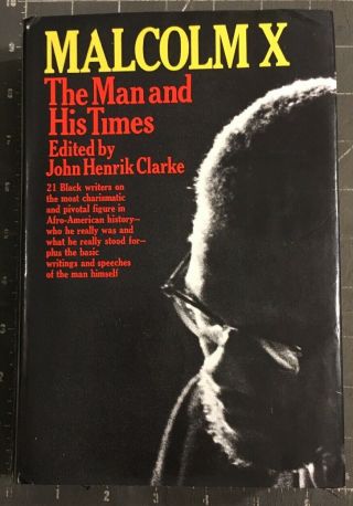 Malcolm X The Man And His Times By Clarke,  John Henrik (ed. ) Hcdj 1969 Vg