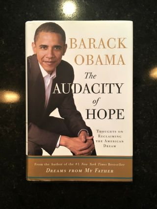 ✍signed✍ Barack Obama The Audacity Of Hope (2006) Hc/dj,  1st/1st,  Vg