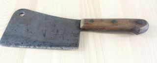 Vintage Amcutco Hot Drop Forged Steel Italy 6 " Meat Butcher Cleaver