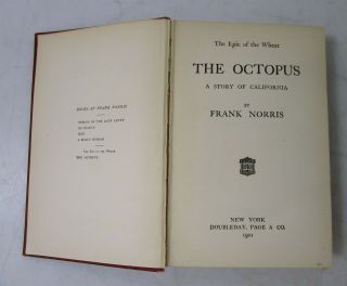 The Octopus: A Story of California by Frank Norris 1st Ed.  (1901 Hard Cover) 5