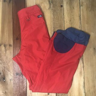 The North Face Gore - Tex Red Ski Snow Pants Side Zip Pant Vintage Mens Medium