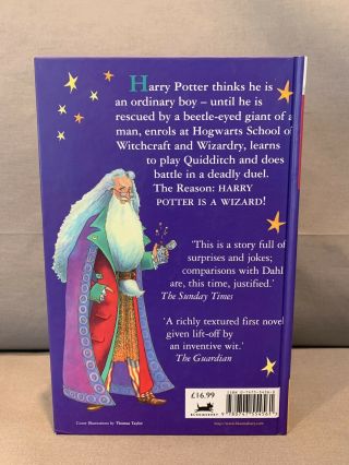 1st Large Print Edition,  1st Print,  UK Harry Potter and the Philosopher ' s Stone 2