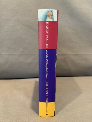 1st Large Print Edition,  1st Print,  UK Harry Potter and the Philosopher ' s Stone 3