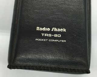 Pocket computer TRS - 80 Radio Shack cat.  no.  26 - 3501 7” X 2.  75” with black case 2
