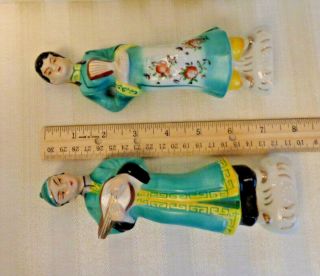Set of 2 Vintage Ceramic Asian Woman And Man Figurines Made in Japan 5