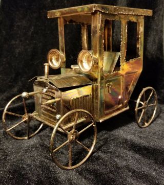 Vintage Berkeley Designs Copper Tin Music Box Model T Music Box