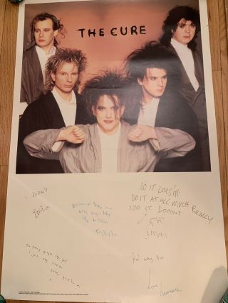 The Cure Vintage Poster 1987
