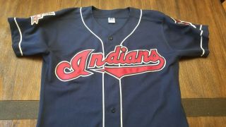 Vintage Russell Athletic 1997 Cleveland Indians All Star Game Jersey Size 40 M