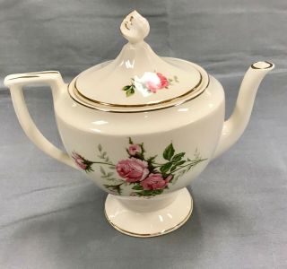 Vintage Canonsburg " Rose Bouquet " American Beauty Teapot