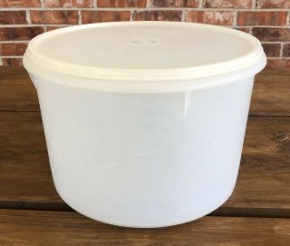 Vintage Tupperware Sheer Econo Canister 267 With Lid 230