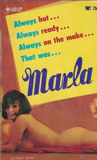 A Bee - Line Book 270 Marla By Roger James Vintage Sleaze Paperback