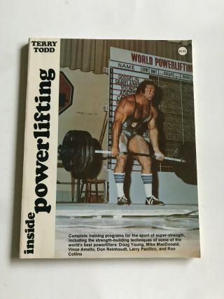 Vintage Inside Powerlifting Weightlifting Bodybuilding Muscle Book By Terry Todd