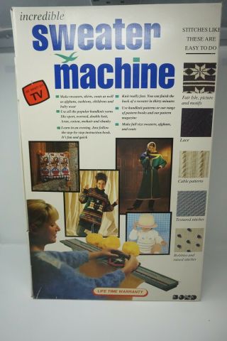 Vintage Bond Incredible Sweater Machine Knitting 1997 - AS SEEN ON TV - 5