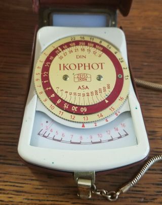 Vintage Zeiss Ikon Ikophot Selenium German Light Meter with Case 3