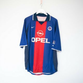 Paris Saint Germain (psg) Nike Home 2000/2001 Vintage Retro Football Shirt